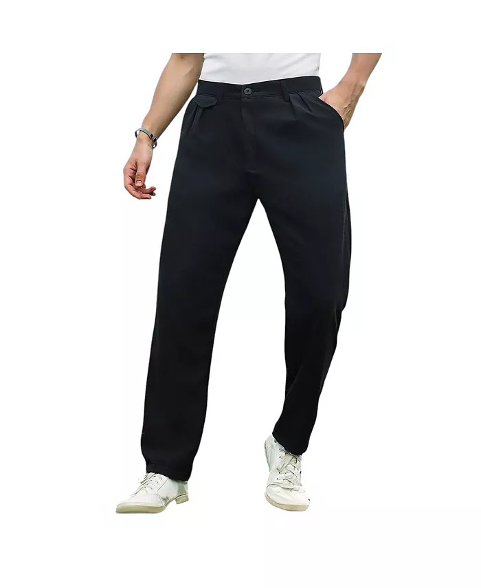

Мужские брюки Onyx Black Velvique классического кроя Campus Sutra, черный