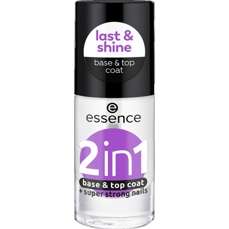 

База и верхнее покрытие 2 в 1 essence, 8 ml