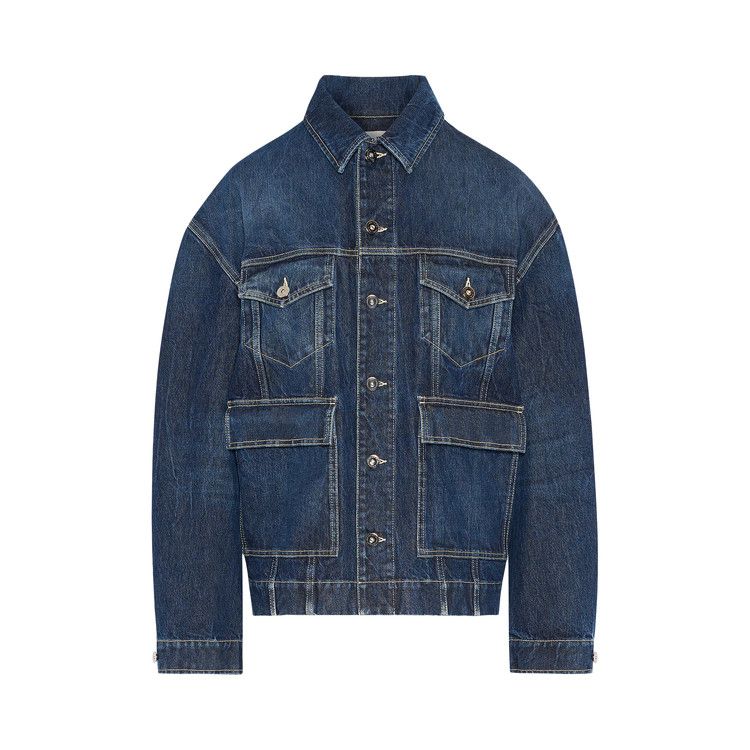 

Куртка Jean Paul Gaultier Denim Jacket With Cut On Sleeves And Workwear Details, Blue