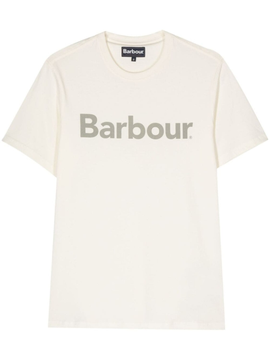 

Barbour футболка с логотипом, нейтральный цвет