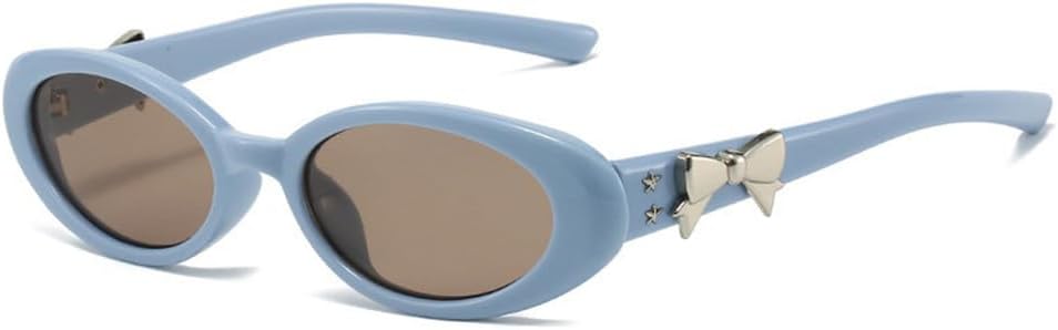 

Ретро-солнцезащитные очки с овальной оправой для женщин, модные солнцезащитные очки в маленькой овальной оправе, очки для активного отдыха с защитой от УФ-излучения UV400 UJNHGQ, C5