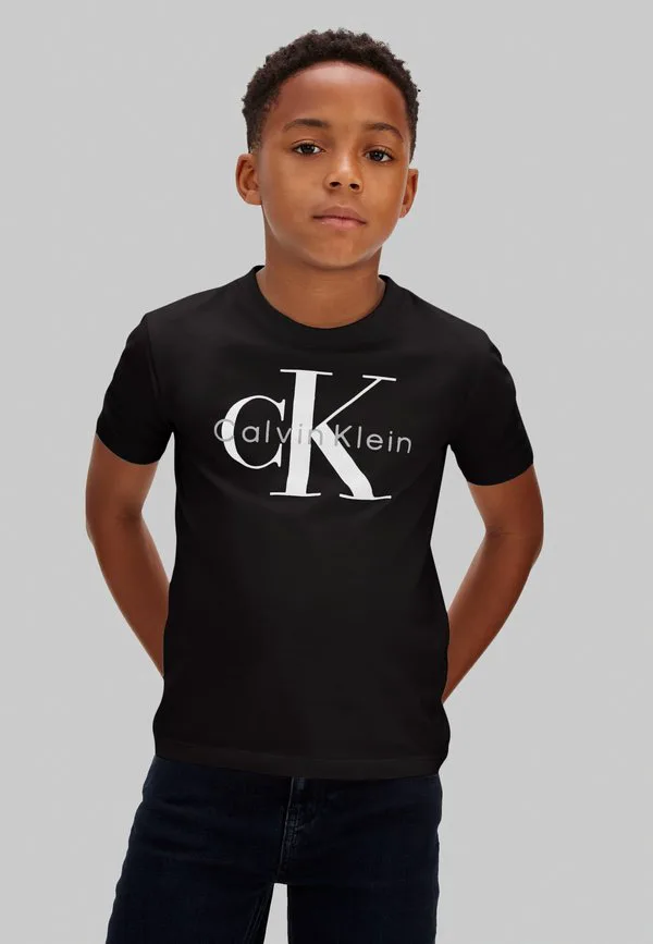 Футболка унисекс с моно логотипом Calvin Klein Jeans, Black