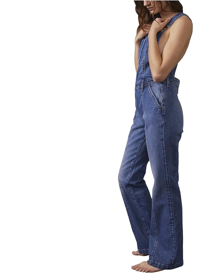 

Брюки Free People Camilla Slim Boot Overalls, цвет Rolling River
