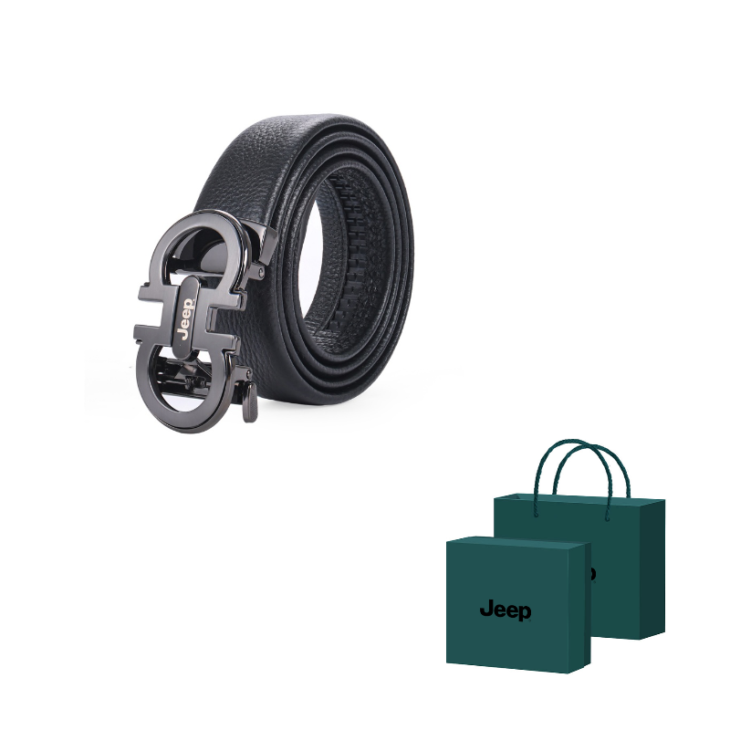 

Ремень мужской из натуральной кожи Top Grain шириной 35 см Jeep, черный