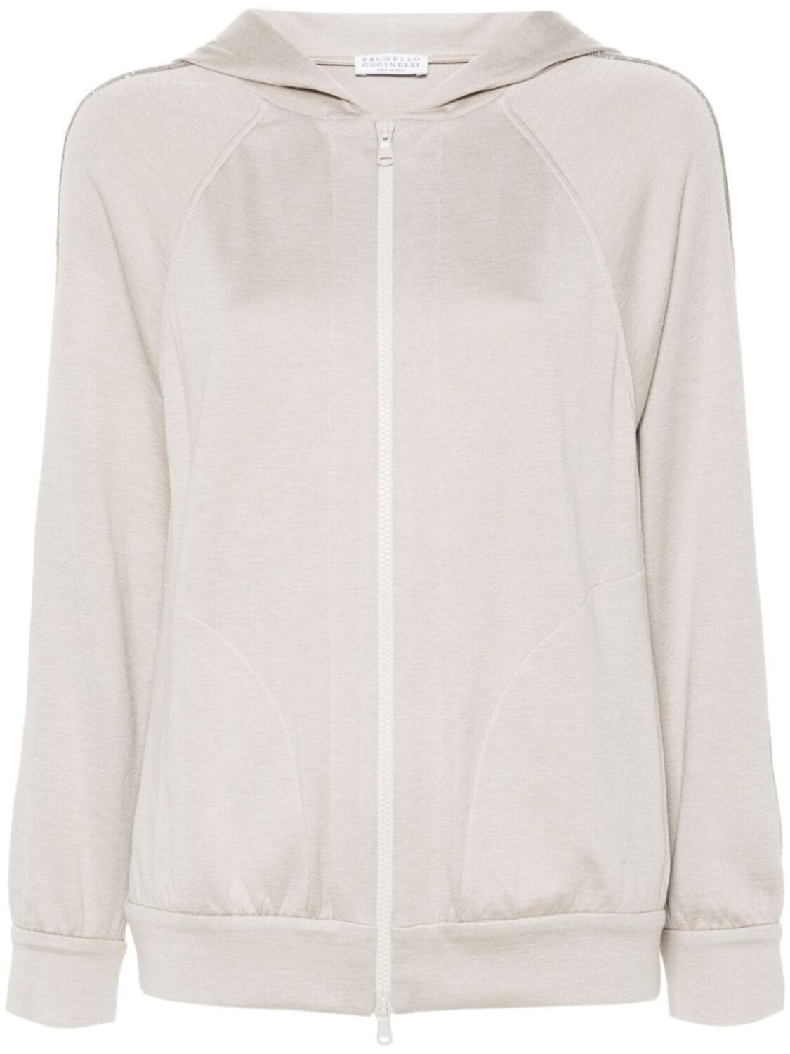 

Brunello Cucinelli худи с декором Monili, нейтральный цвет