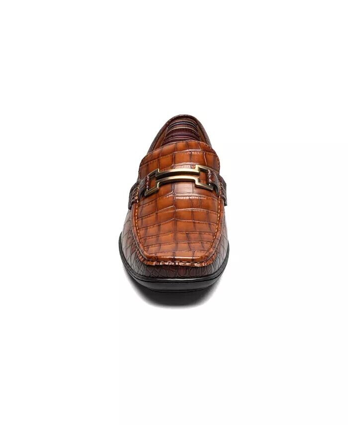 Мужские мокасины Embrey Moc Toe Bit Slip On Stacy Adams, коричневый — фото 2