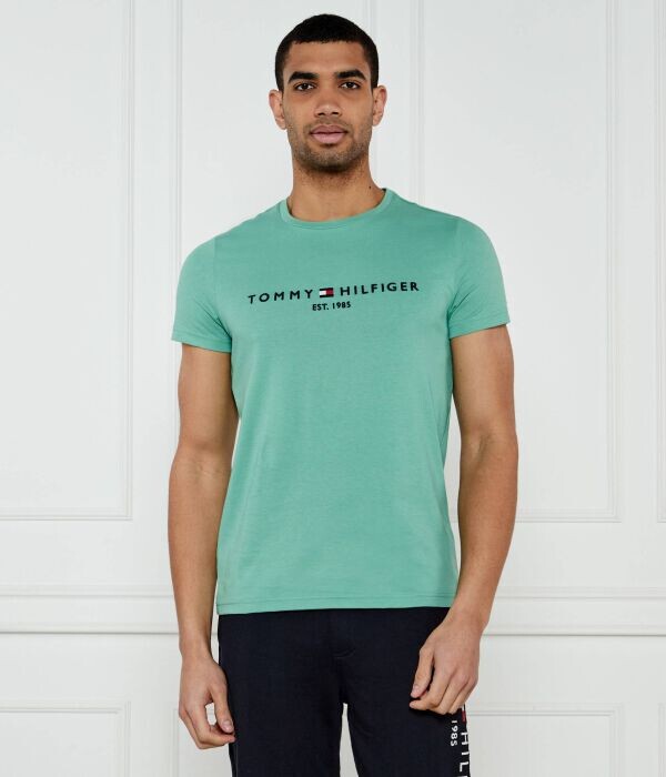 

Футболка мужская Tommy Hilfiger хлопковая с логотипом, зеленый