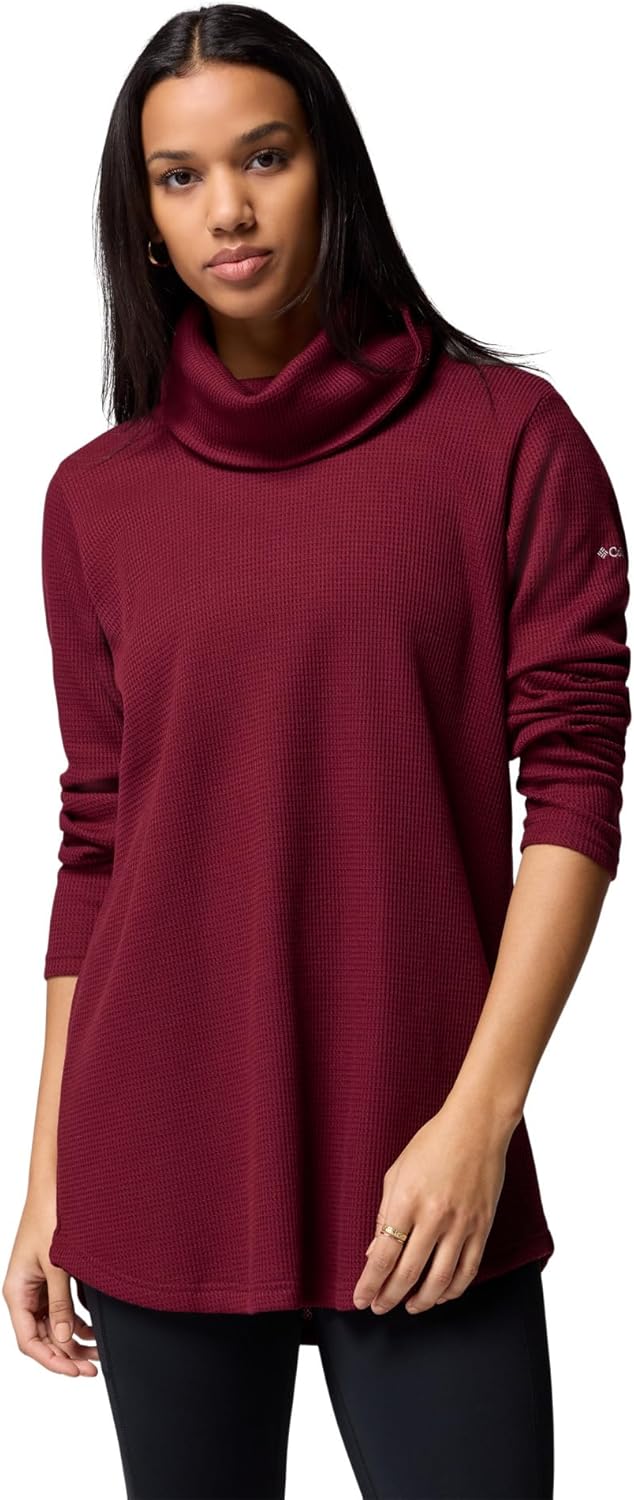 

Женский свитер Columbia Holly Hideaway с вафельным воротником-хомутиком, Rich Wine