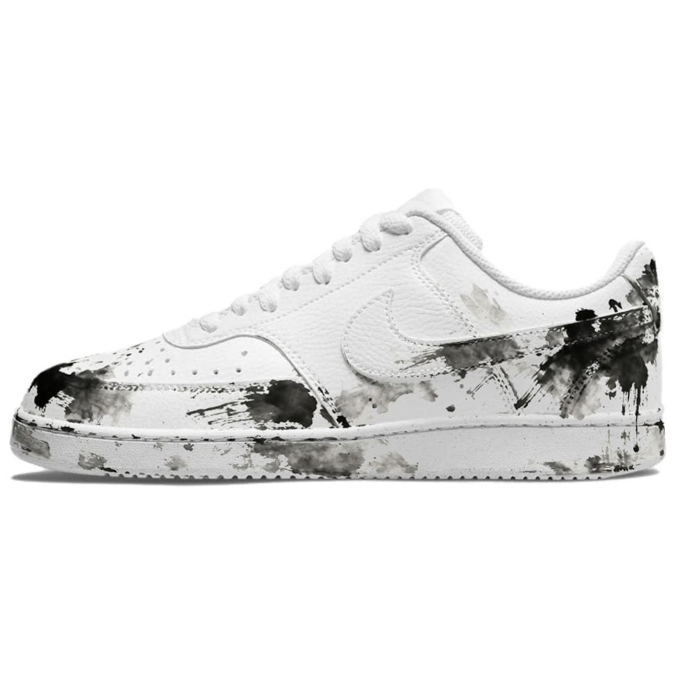 

Nike Кроссовки для скейтбординга Court Vision 1 Ink River Painting Abrasion Resistant низкие мужские black white