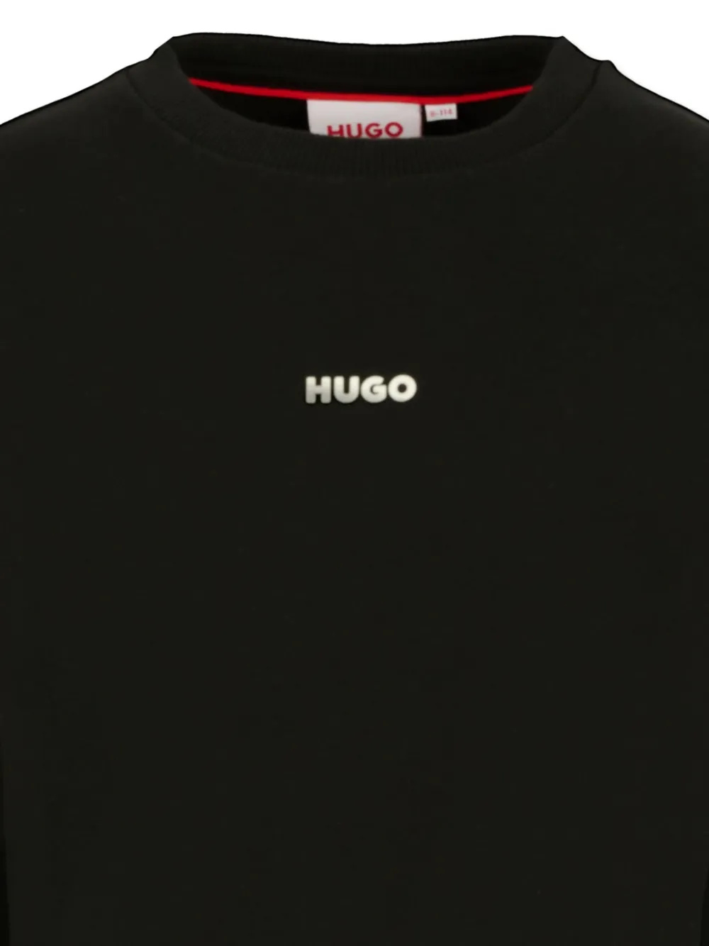 Толстовка с круглым вырезом и логотипом HUGO KIDS, черный — фото 3