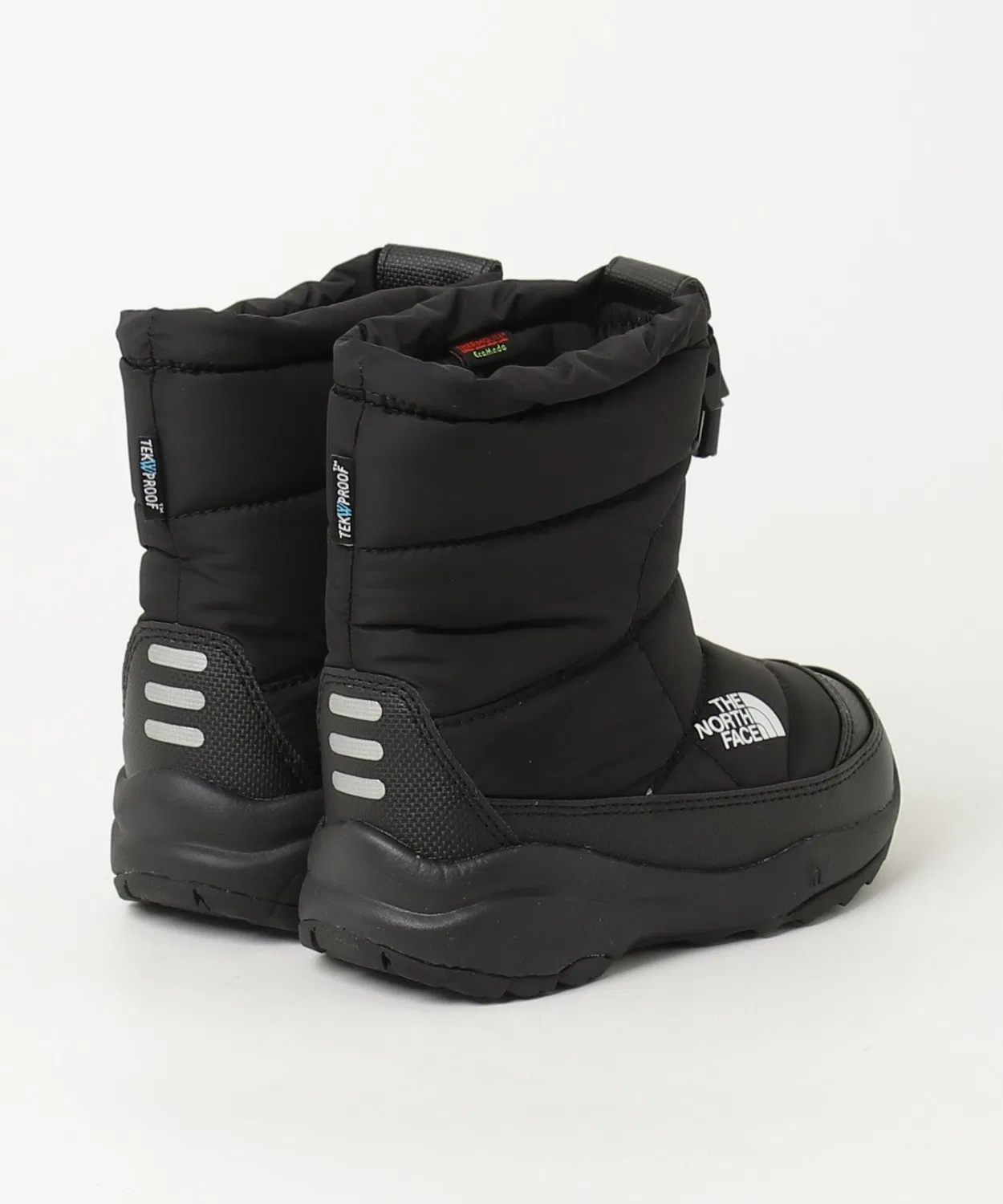 Детские зимние ботинки The North Face K Nuptse Bootie WP, водонепроницаемые, чёрные — фото 2