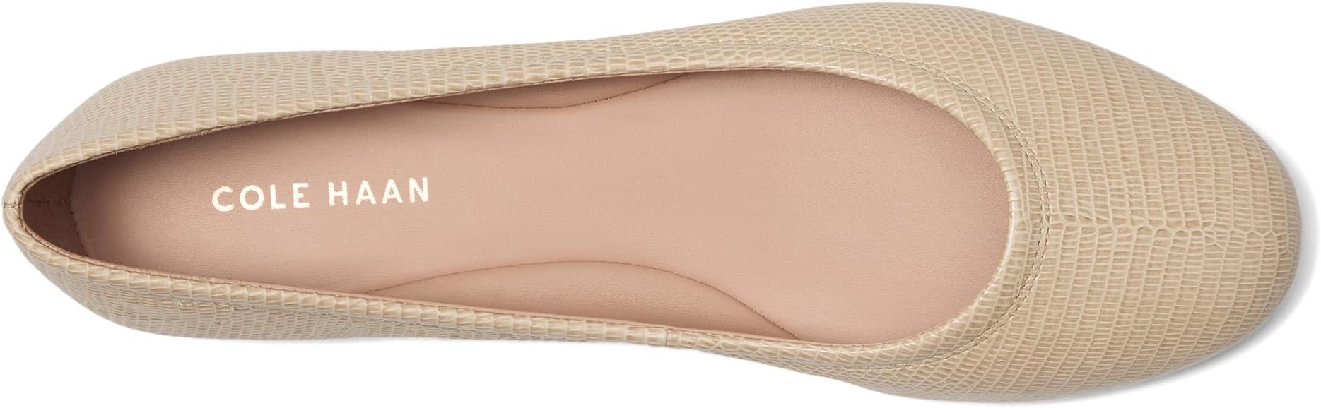 Балетки Cole Haan Georgie Ballet Flats, цвет Oat Lizrd Leather Print — фото 2