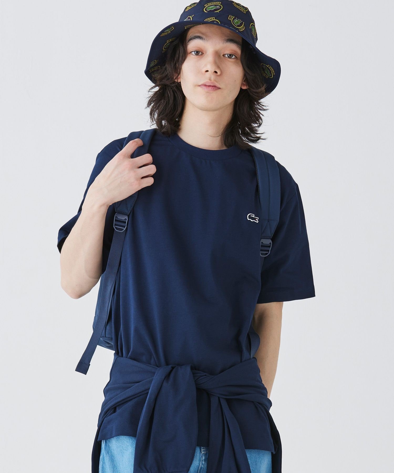 Футболка LACOSTE Контурные Часы, Navy — фото 4