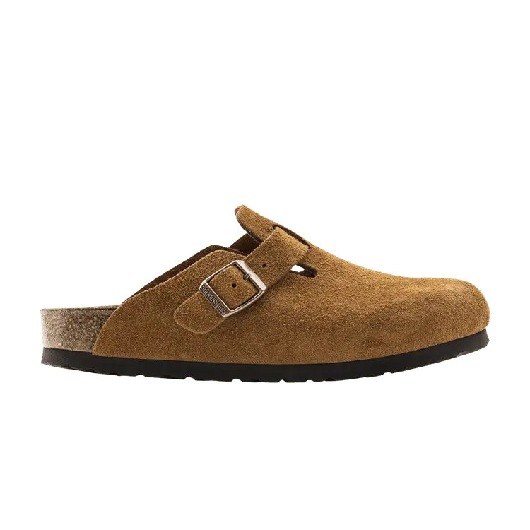 

Кроссовки Birkenstock Boston Soft Footbed Suede Mink, желто-коричневый