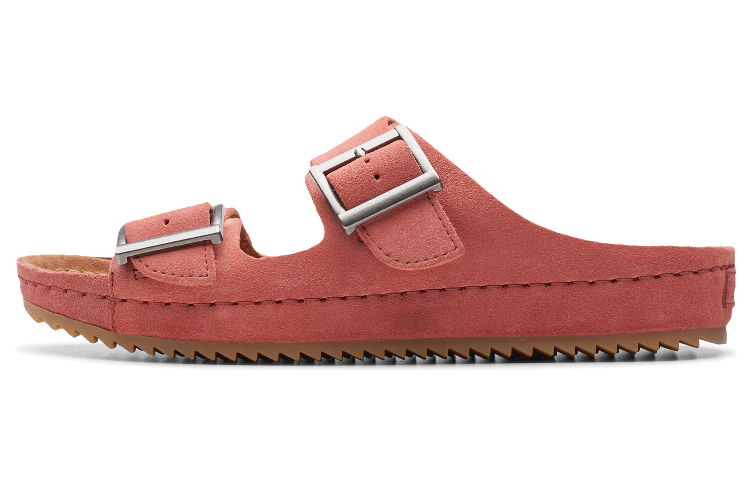 

Шлепанцы женские темно-розовые нубук Clarks