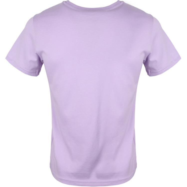 Adidas Originals Футболка TREFOIL TEE, фиолетовая, для подростков — фото 4