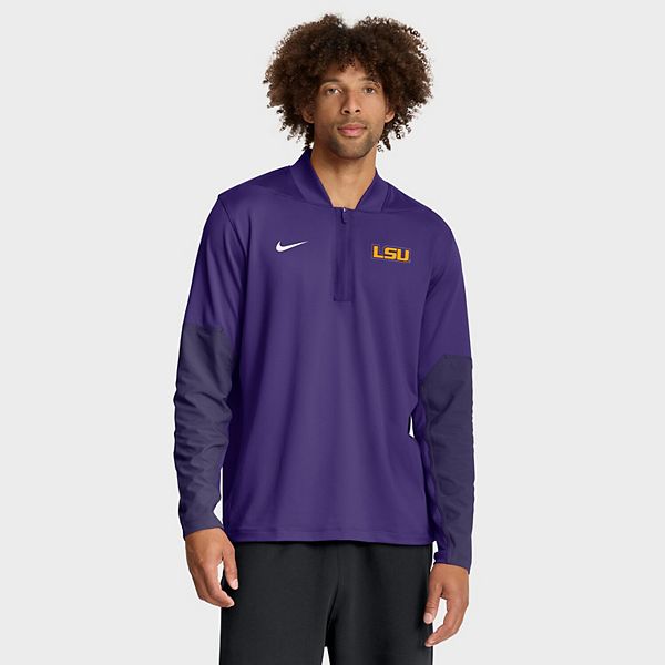 Мужская фиолетовая толстовка LSU Tigers One Goal с полумолнией Nike — фото 2