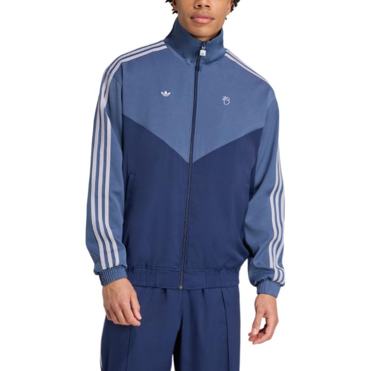 Adidas Originals Куртка мужская, Medium Blue Gray/Navy Blue — фото 2