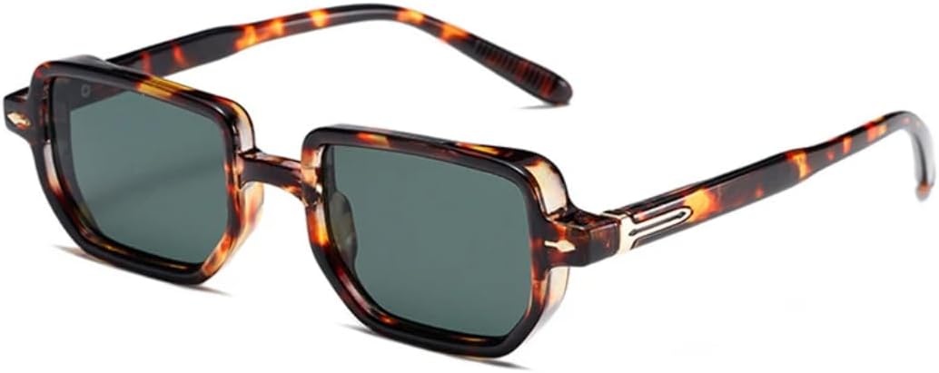 

Солнцезащитные очки с защитой UV400 | Линзы Rivets Punk с градиентом | Для женщин и мужчин | Для занятий спортом на открытом воздухе и вождения DSVIGF, Leopard Dark Green