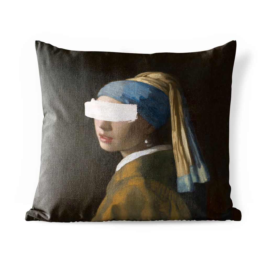 

Подушка MuchoWow для улицы - Девушка с жемчужной сережкой - Vermeer - Art - 50x50 см - Устойчивость к атмосферным воздействиям - Подушка для отдыха - Чехол на подушку - Хлопчатобумажная ткань - Декоративные наволочки, мультиколор