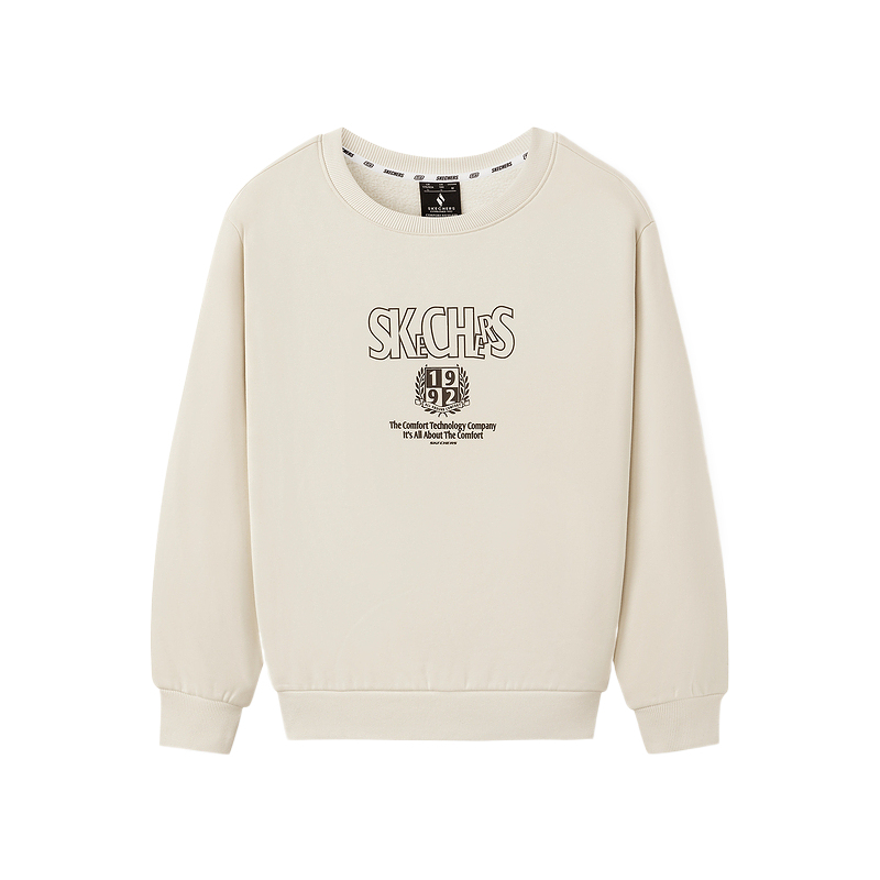 

Спортивный свитшот Unisex Skechers, айвори белый