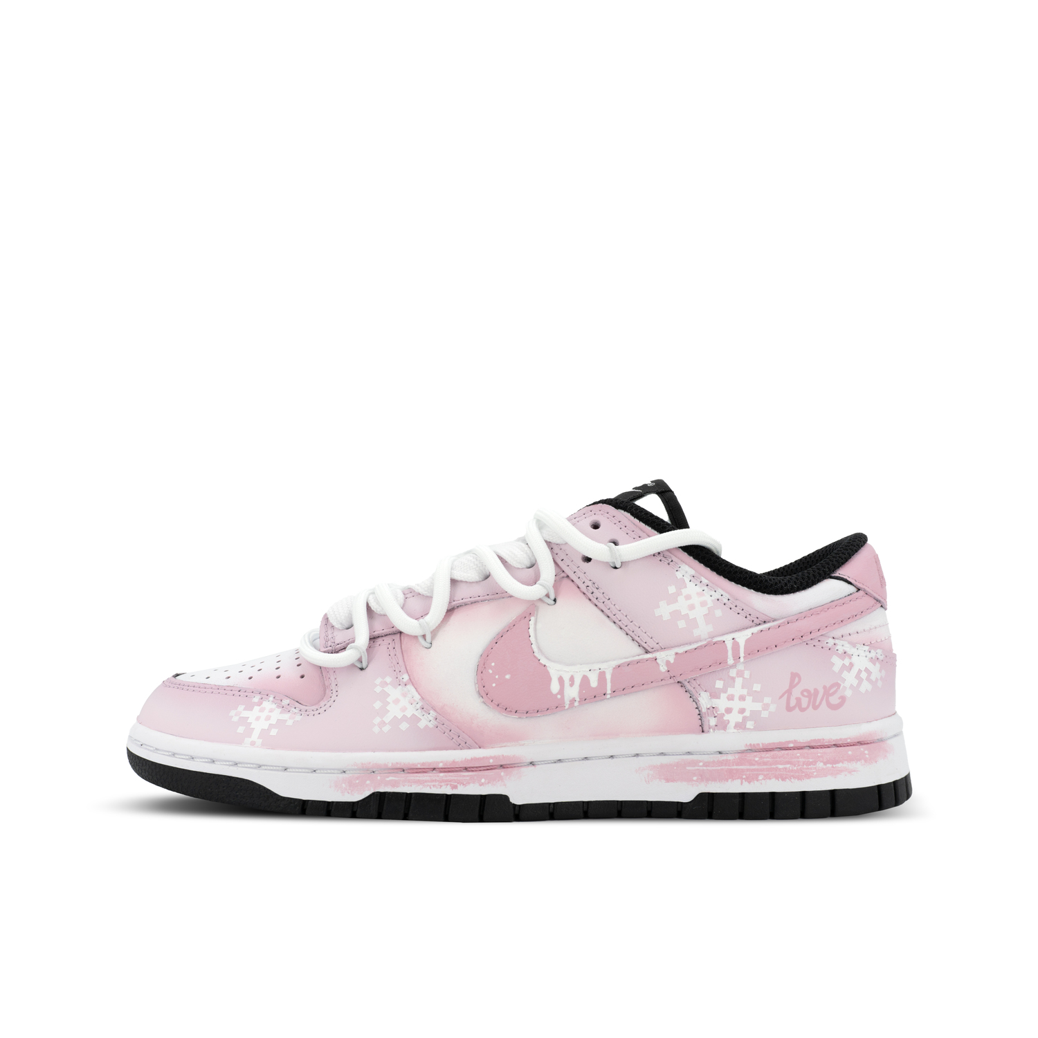 

Кроссовки для скейтбординга dunk gorilla mischief xjdd icy snow love low top unisex Nike, белый/розовый