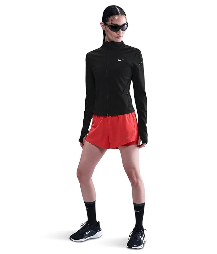 Беговая куртка Nike Swift Dri-FIT Full-zip Mid-layer Running Top, Black/Reflective Silver