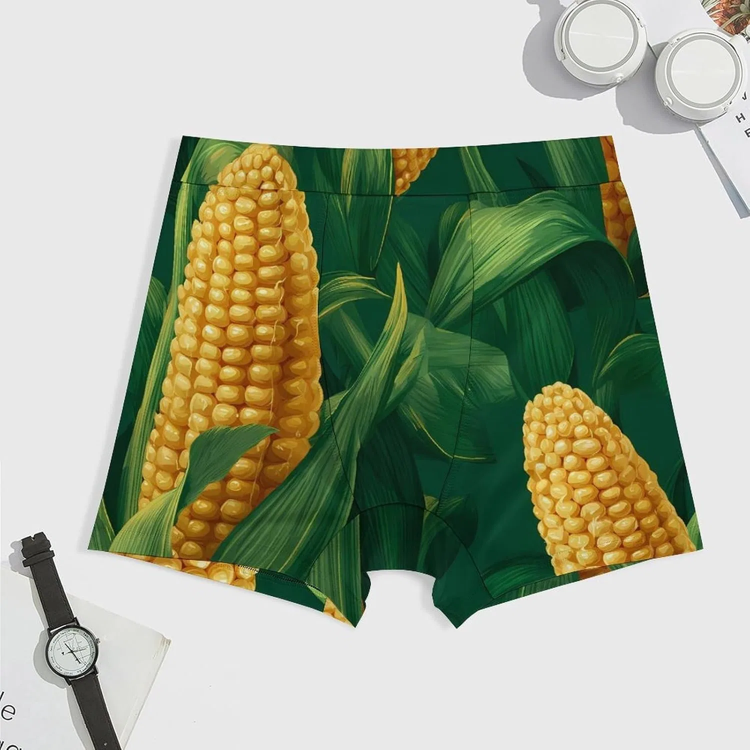 Боксеры Corn Cobs Green Leave, Style-7 — фото 3