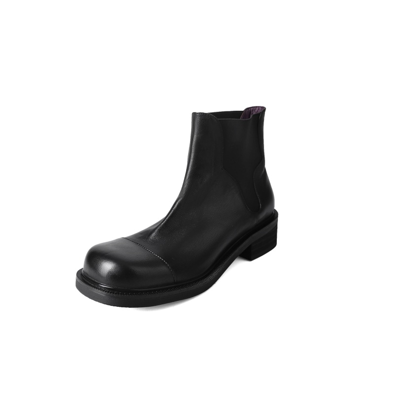 Короткие ботинки челси 3 см женские Yeezyy Reezy, Black