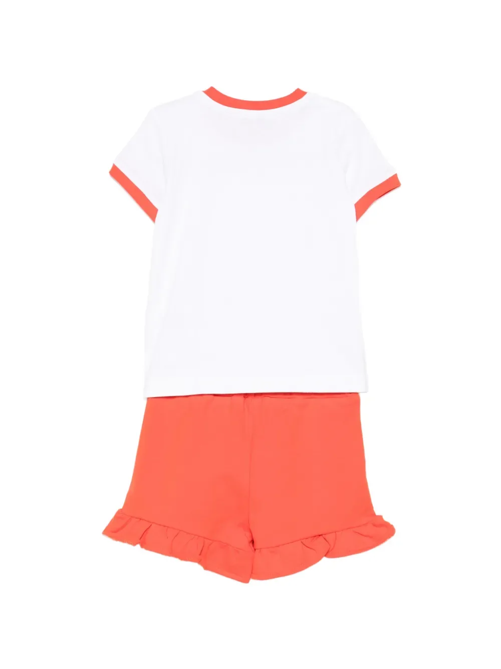 Комплект из топа и шортов MSGM Kids, оранжевый — фото 2