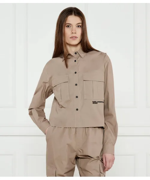 

Рубашка Relaxed fit Karl Lagerfeld Jeans, бежевый
