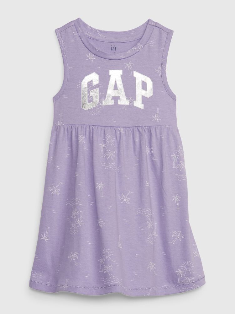 

Платье с металлическим логотипом Gap, фиолетовый