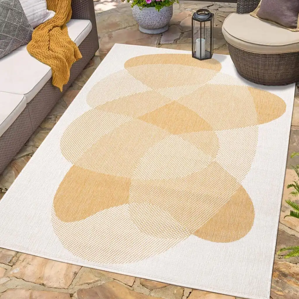

Ковер Carpet City уличный "DUO RUG 5835", прямоугольный, двусторонний ковер, устойчивый к атмосферным воздействиям внутри и снаружи, балкон, терраса, гостиная 200х290 см, цвет Gelb