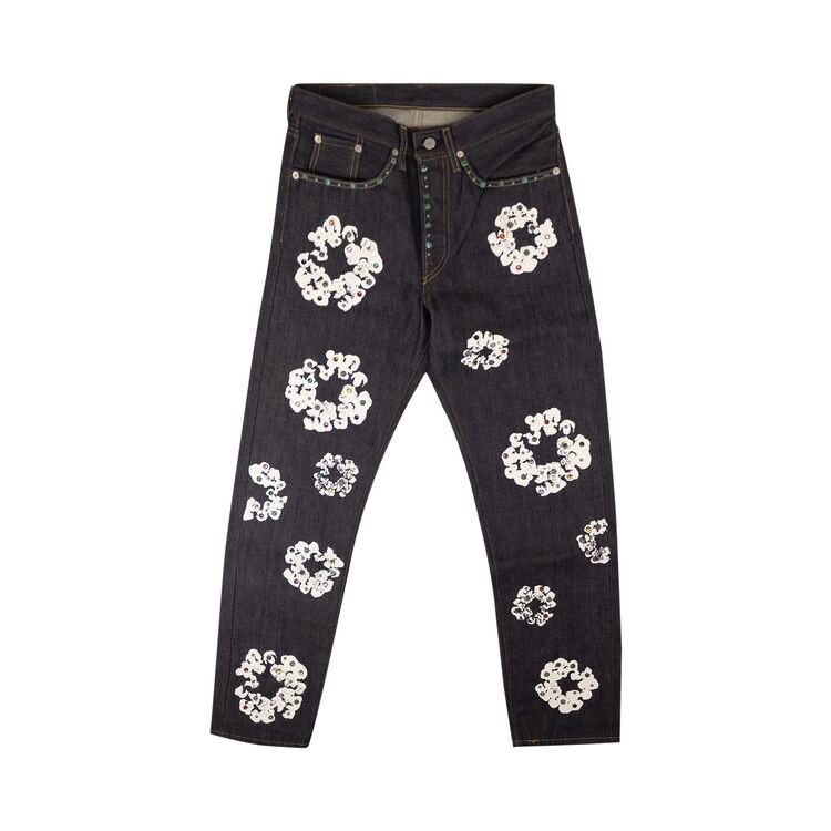 

Джинсы Denim Tears Rhinestone Wreath Jeans Indigo, синий