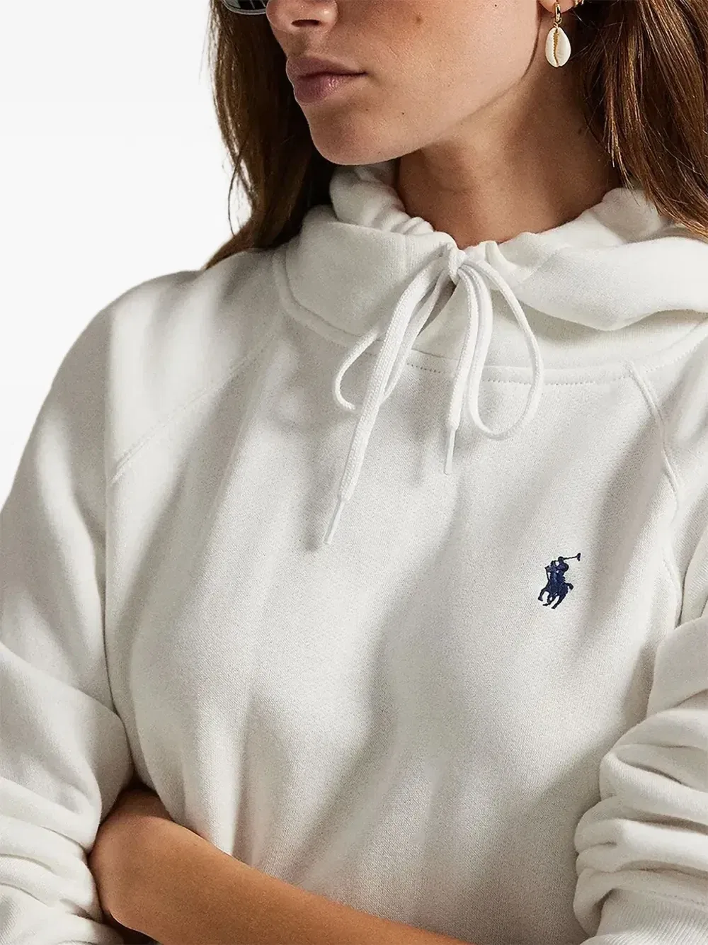 Худи с вышивкой Polo Pony POLO RALPH LAUREN, белый — фото 4