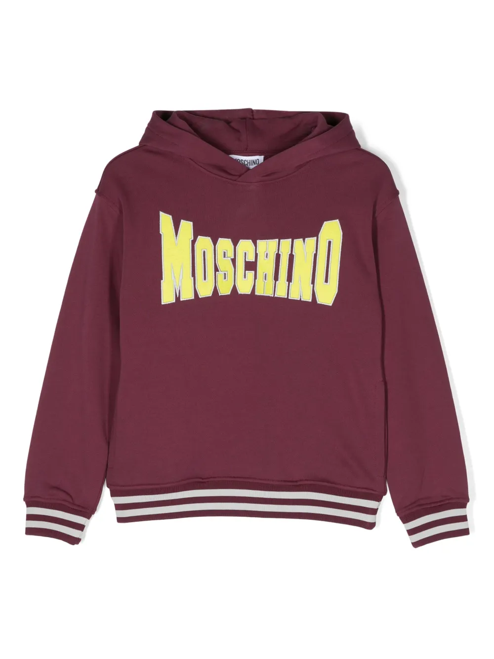 

Худи с логотипом Varsity Moschino Kids, фиолетовый