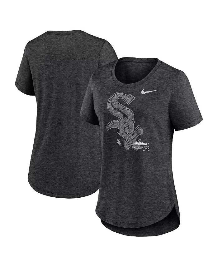 

Женская футболка Heather Black Chicago White Sox Touch Tri-Blend Nike
