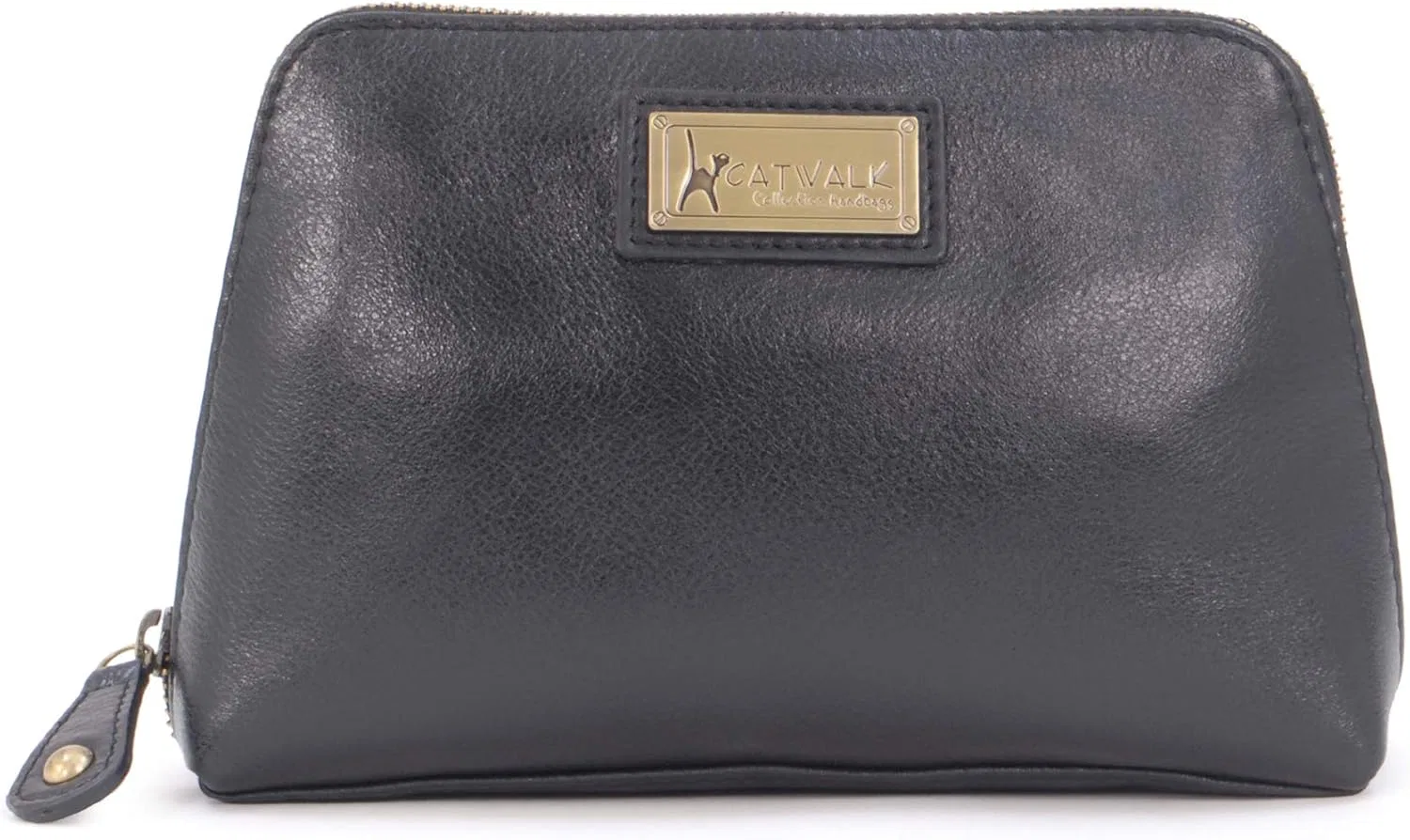 Женская кожаная косметичка «Emma» от Catwalk Collection Handbags Catwalk Collection Handbags, Black — фото 4