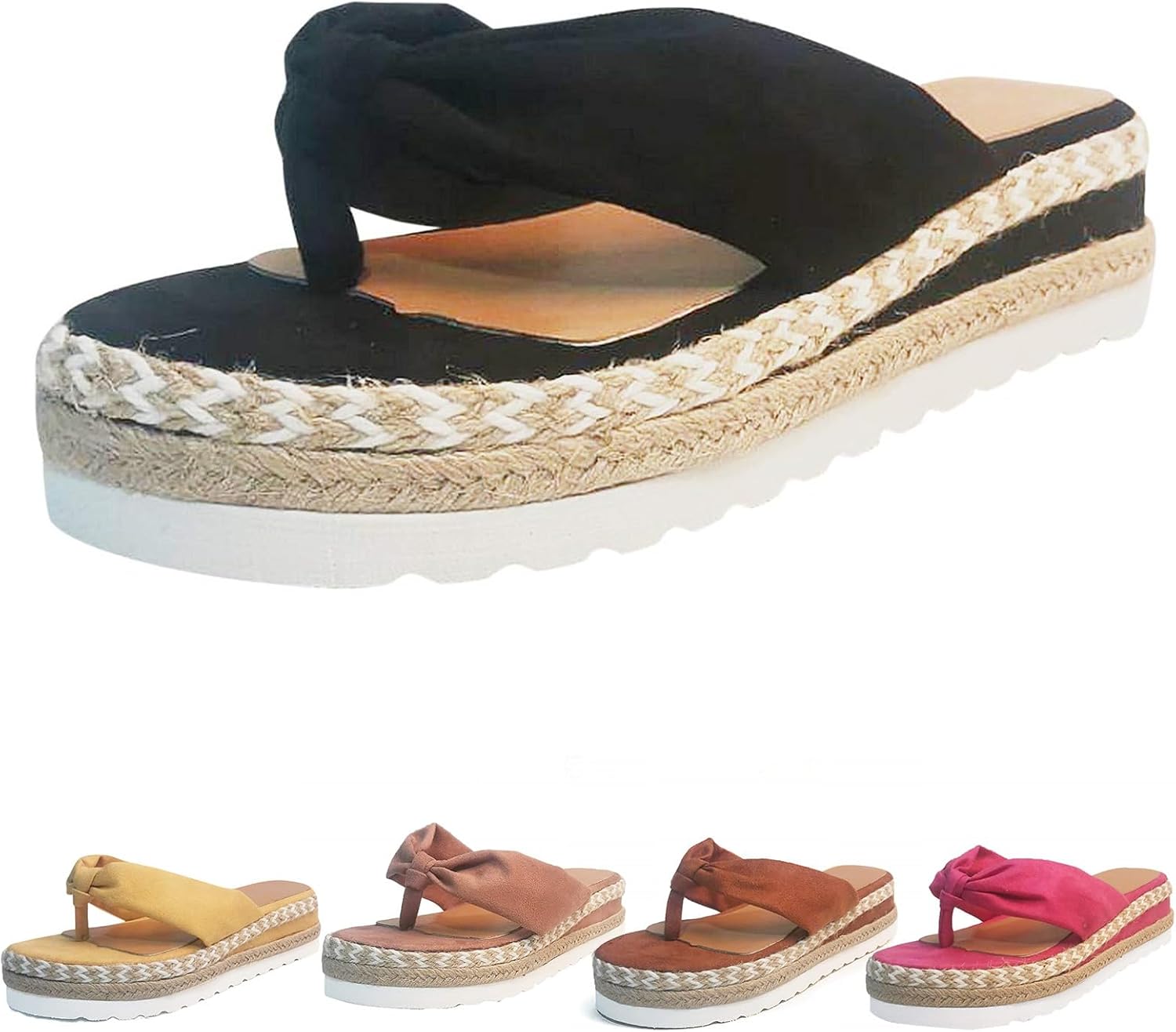 

Женские шлепанцы на платформе Generic, черный