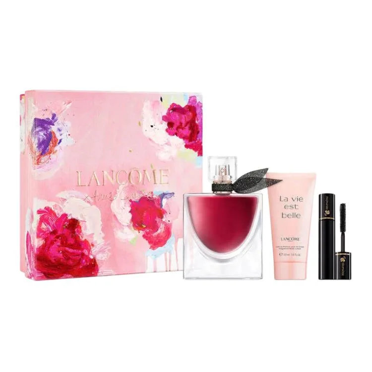 La Vie Est Belle Limited Perfume Eau De Parfum EDP 50ml+50ml+2ml LANCOME, perfume 50ml+body lotion 50ml+mini mascara 2ml