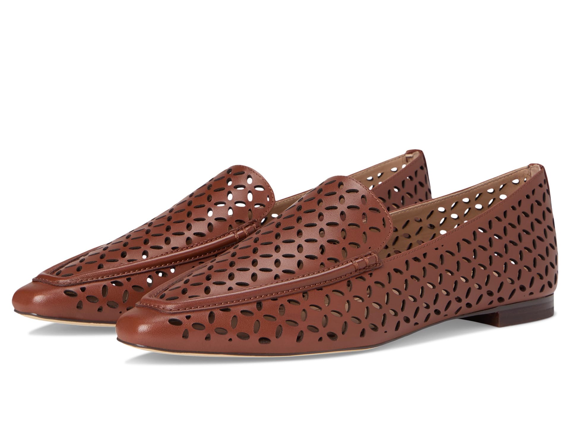 Балетки Cole Haan Chantal Loafers, Dark Cuoio Perforated Leather