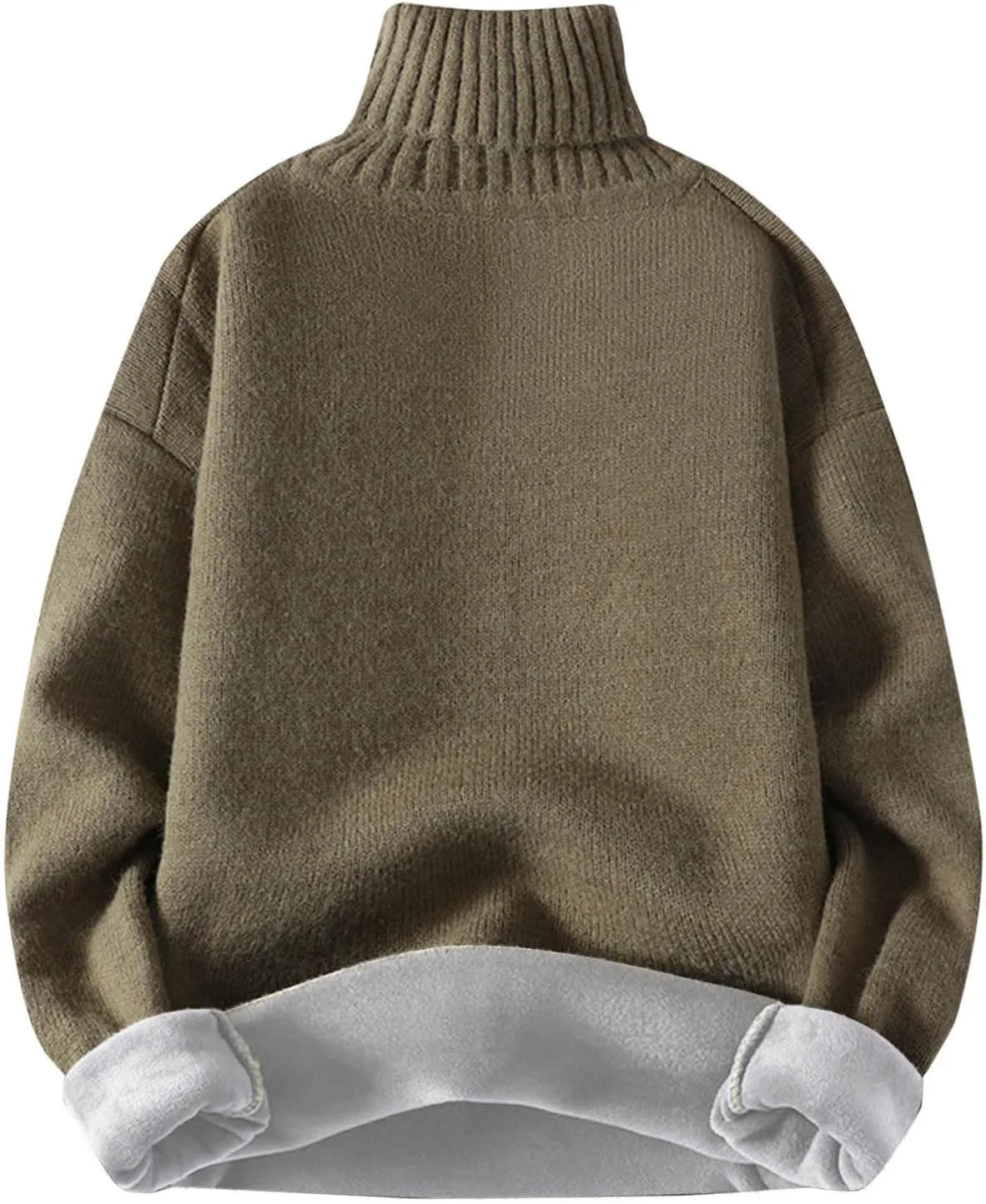 

Мужской свитер с высоким воротником и длинным рукавом