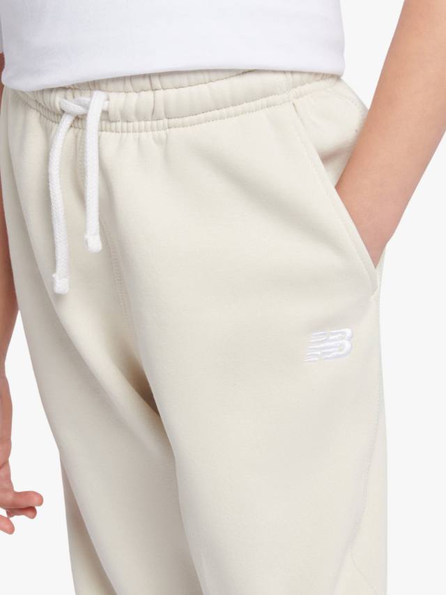 Детские джоггеры с маленьким логотипом New Balance, Linen — фото 4