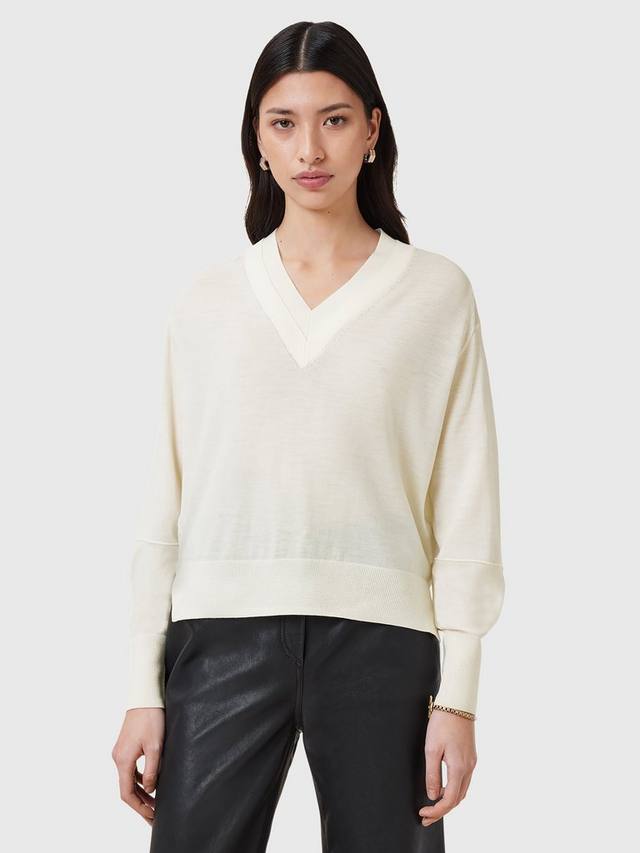

Джемпер из чистой шерсти julieana AllSaints, цвет Chalk White
