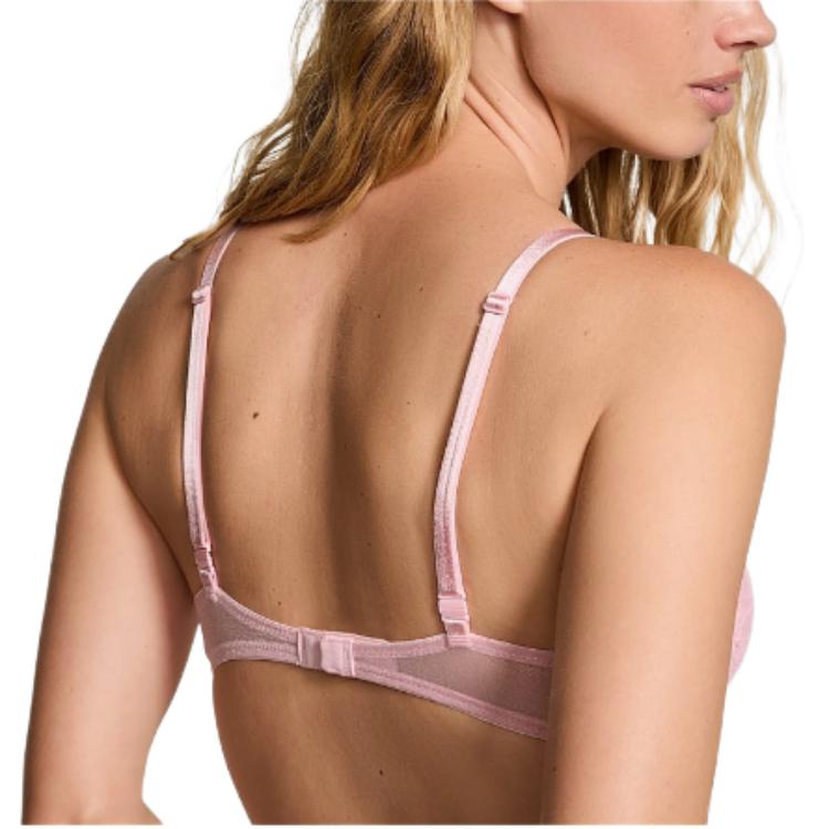 Victoria's Secret 24 Big Show Collection SEXY T Bra женское вишневое розовое — фото 4