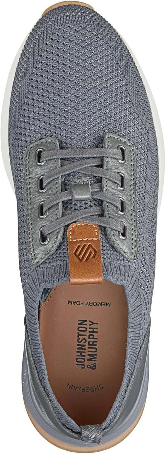 Мужские кроссовки Johnston Murphy Kinnon Knit Jogger Johnston & Murphy, серый — фото 2