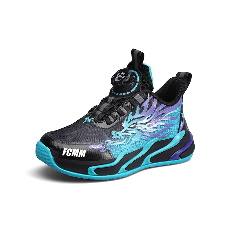 

Дышащие низкие кроссовки для бега для детей FCMM, черный/фиолетовый