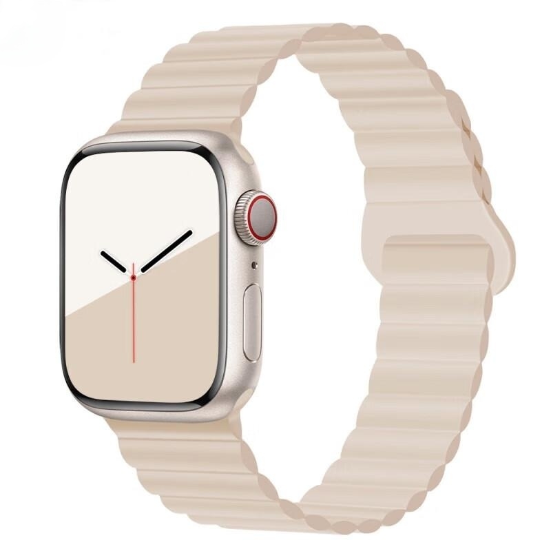 

Wepro Часы Strap Apple Compatibility Silicone Material Compatibility With Apple Watch S10, Apple Watch Ultra 2, S8, S9 225mm, Monochrome|starlight