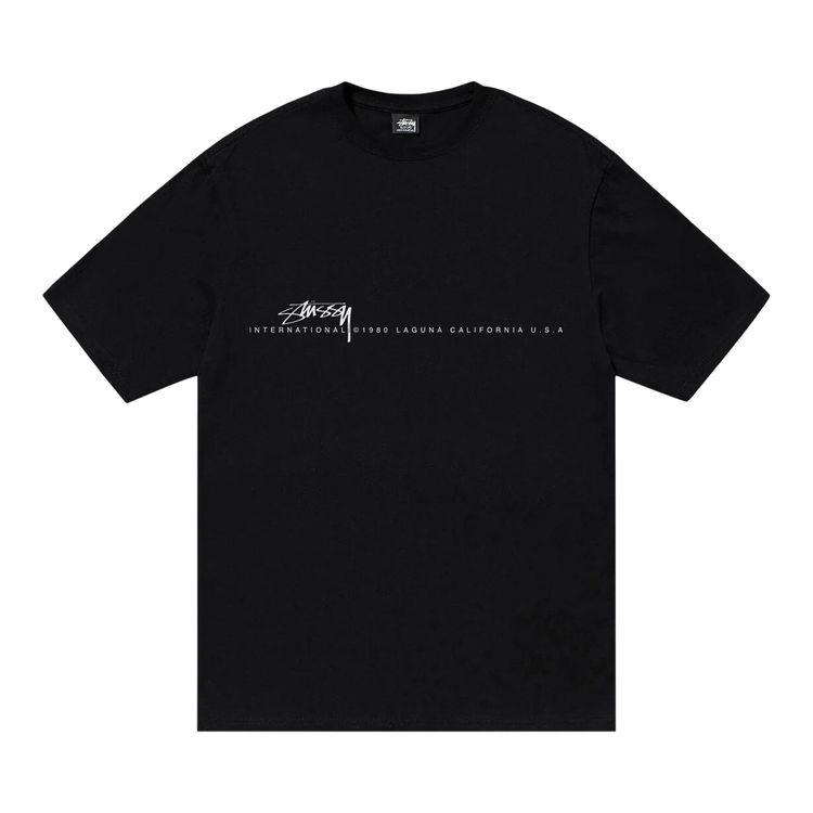 

Футболка Stussy Smooth 80 Tee 'Black', черный