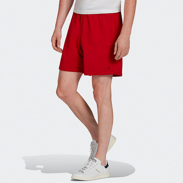 Шорты men's loose lacing sports red shorts Adidas, красный — фото 3